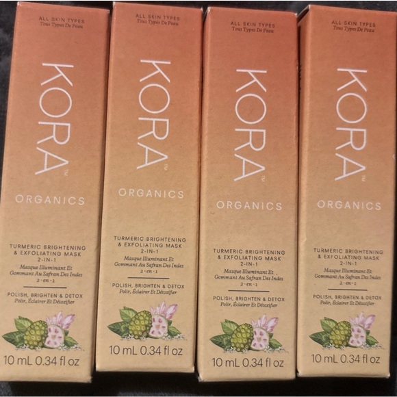 x4 Kora Organics-Turmeric Brightening & Exfoliating Mask - Picture 1 of 9